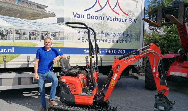 Bart van Doorn: ,,Wij zorgen dat al het gehuurde materiaal op locatie komt.”