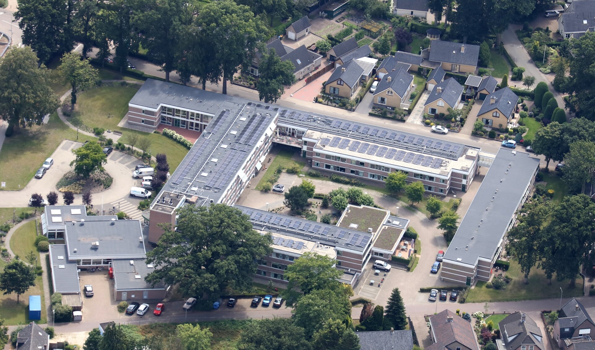 Honskamp Lunteren vanuit de lucht.