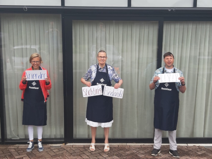 Bedankt Vrienden van de Rozelaar