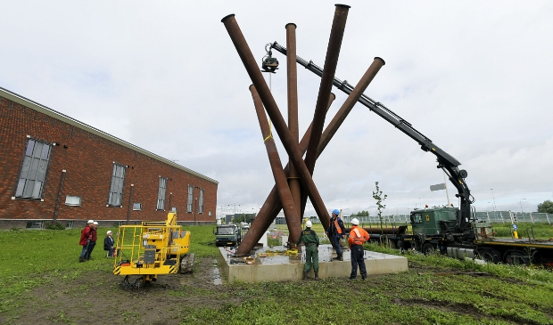 Plaatsen kunstwerk Baanhoek West