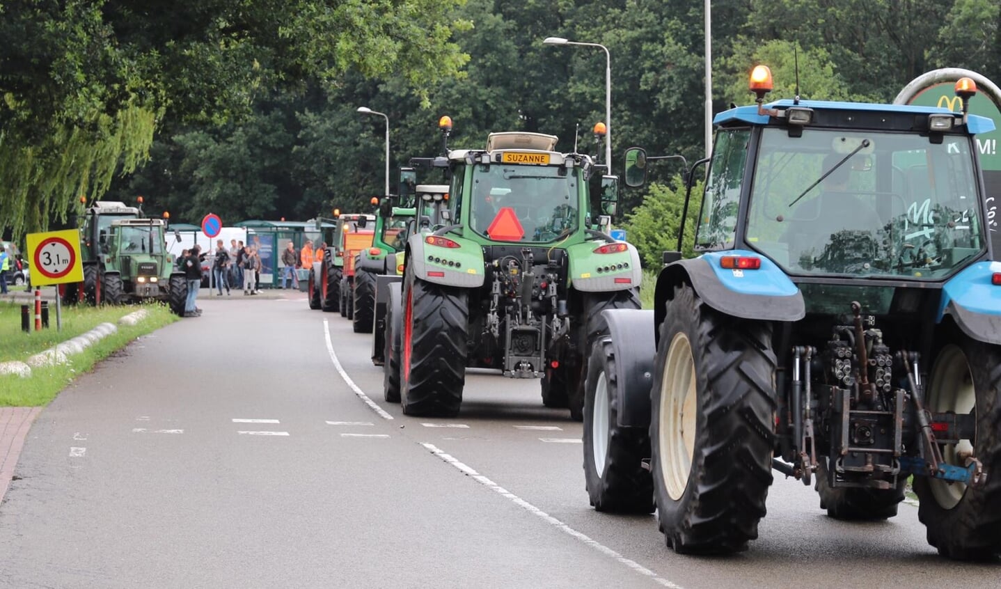 Een eerder boerenprotest in Barneveld.