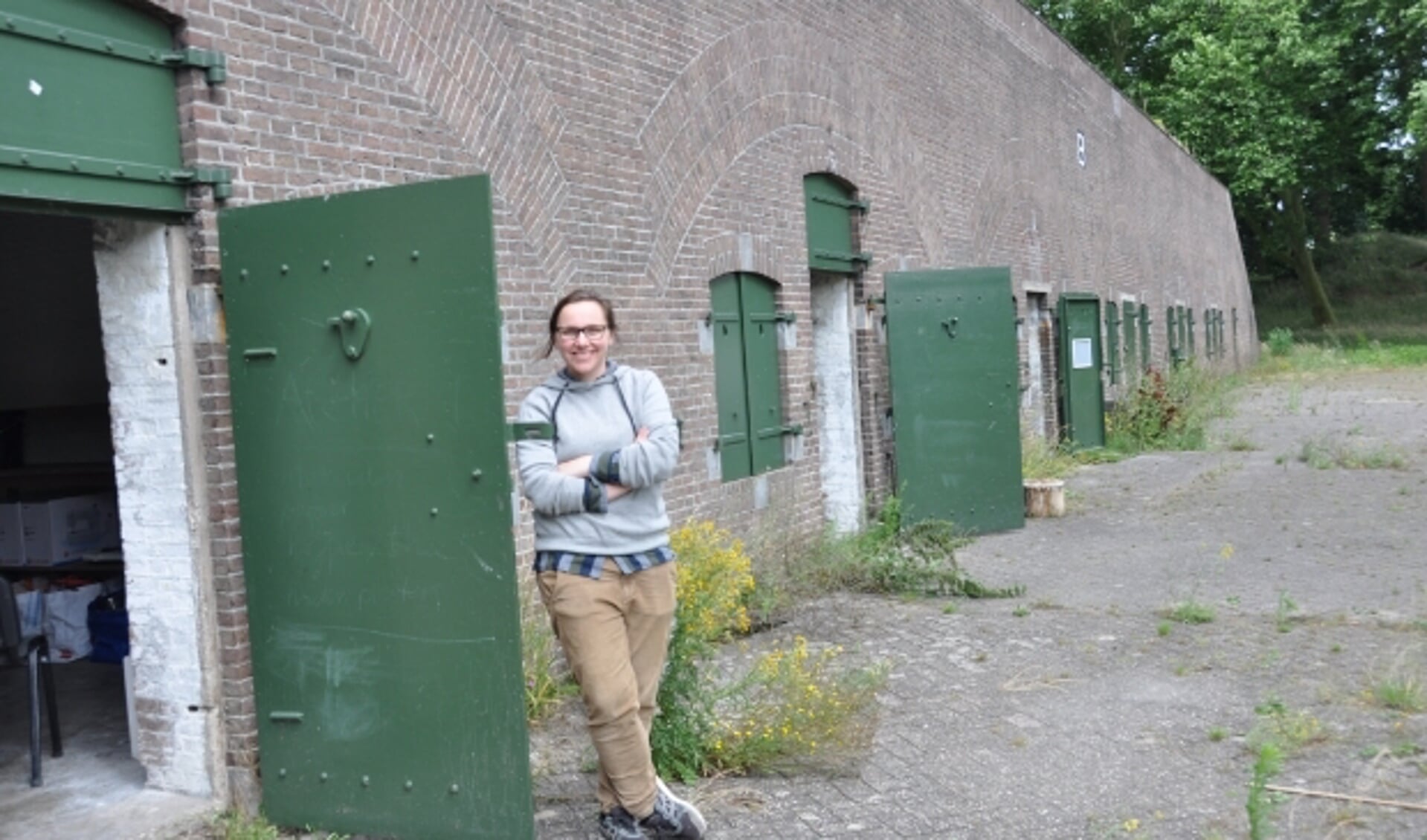 Maaike Kramer Van het Kunstenhuis bij Fort Ruigenhoek: 'Een geweldige plek.' FOTO: Julie Houben