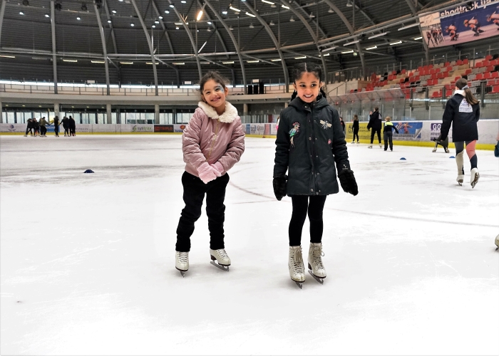 schaatsles op de Dordtse sportboulevard