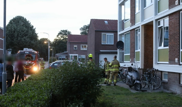 Bewoners van het gebouw waren uit voorzorg al naar buiten gegaan,