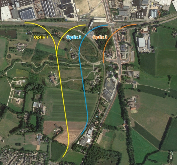 Overzicht bij Station Barneveld Noord