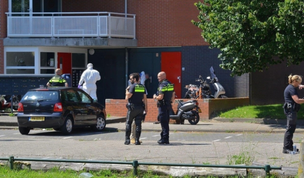 Kort na de schietpartij op de Opaallaan deed de politie onderzoek naar de toedracht.