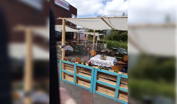 In juni werd het nieuwe terras bij Pogo in gebruik genomen