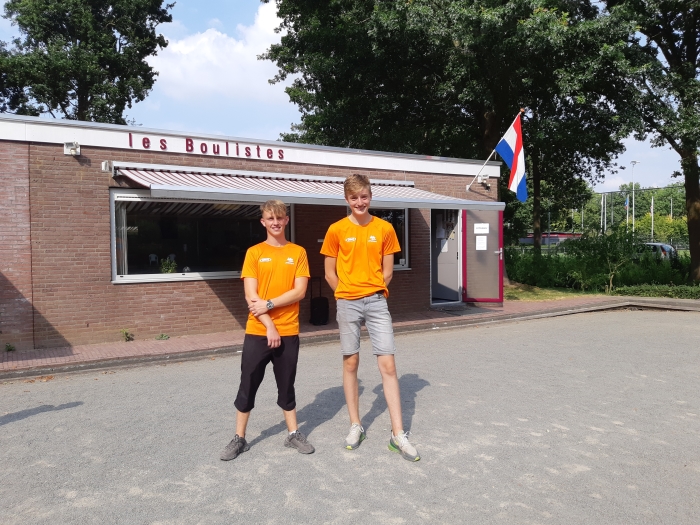 Links Koen Wentink, rechts Luca Kok