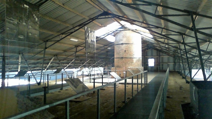 De bovenverdieping van de Steenfabriek