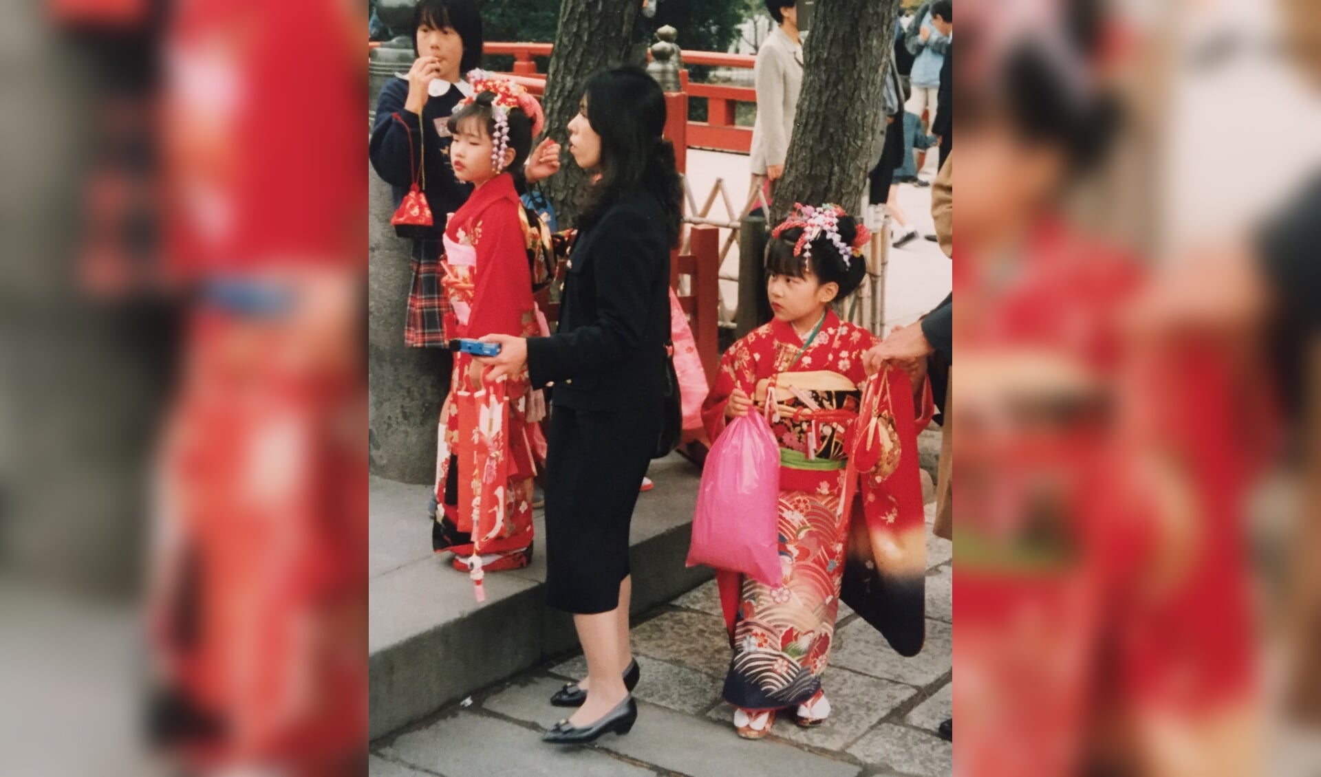Japanse meisjes in kimono