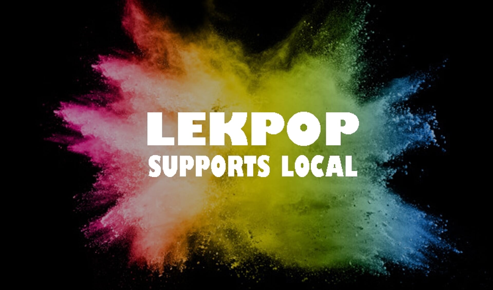 Lekpop actielogo - Lekpop supports local