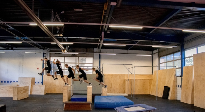 parkour hal sport fysiek