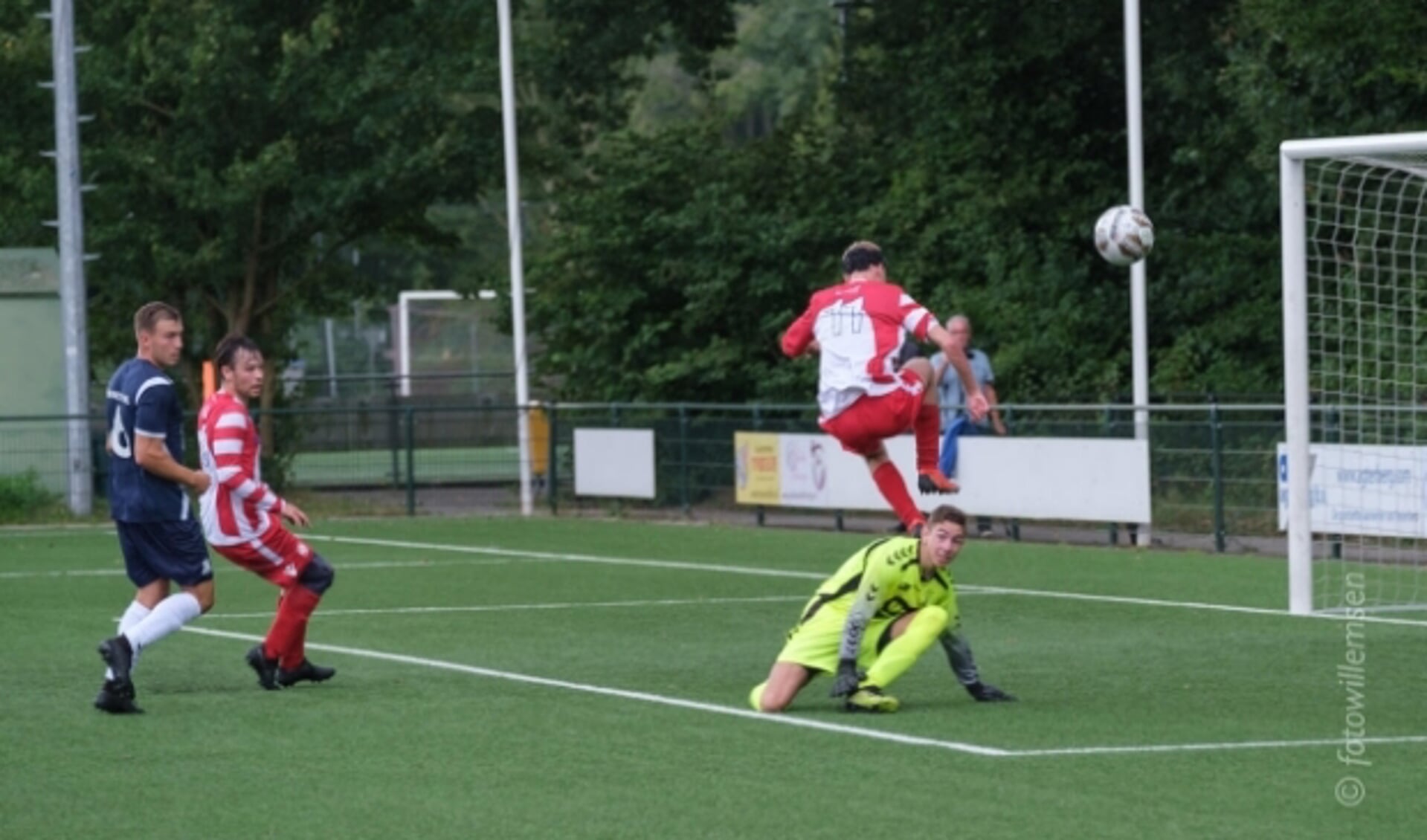 FC De Bilt is het seizoen met 3-0 op SV Geinoord goed begonnen. Foto Henk Willemsen