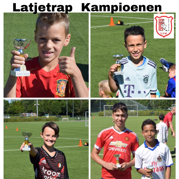De kampioenen van het latjetrap