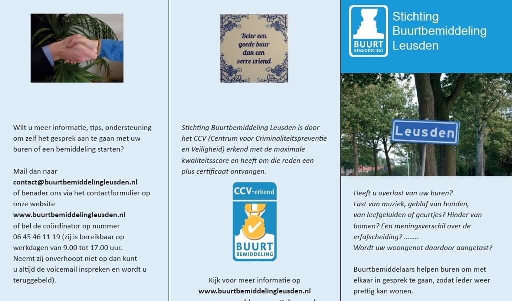 Onze flyer vindt u o.a. in het Huis van Leusden