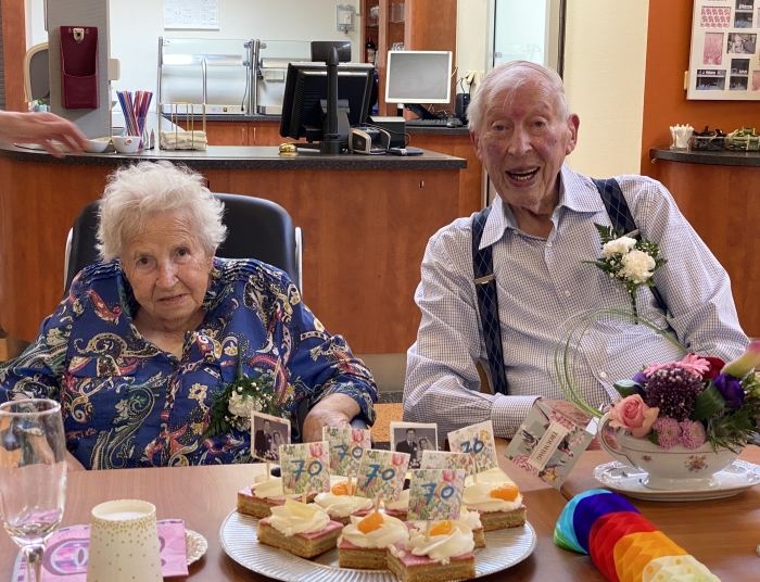 Echtpaar 70 jaar getrouwd