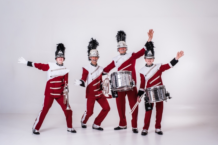 Blazers en slagwerkers van Showkorpsen Irene