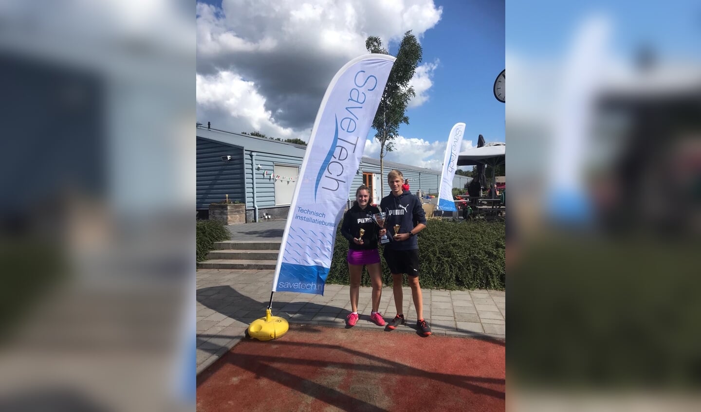 Tessa Nikkelen en Jermo van Oort padel clubkampioen GD van Keltenwoud