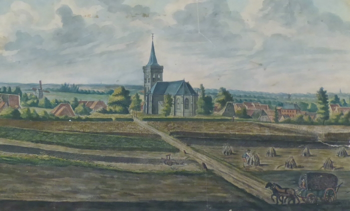 Zicht op het dorp Ede 1874