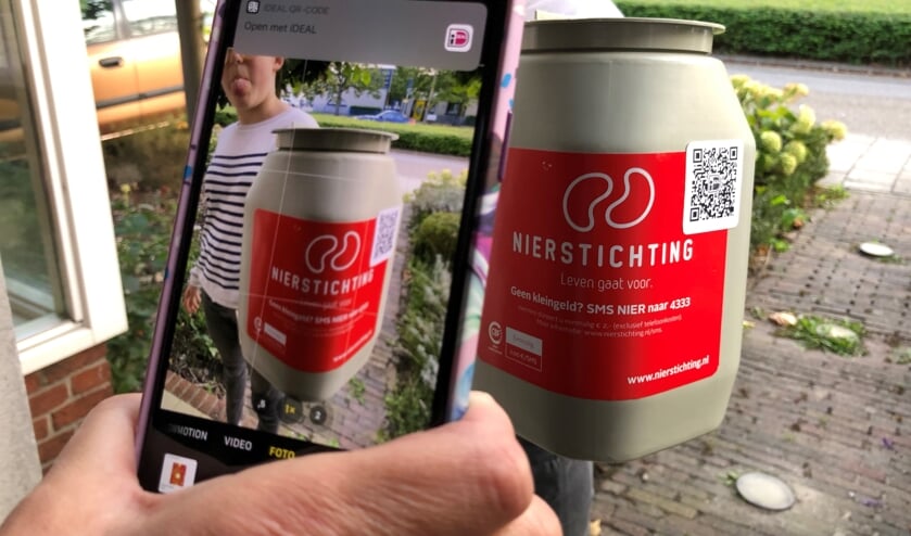 De Nierstichting gebruikt QR-codes voor coronaproof collecteren