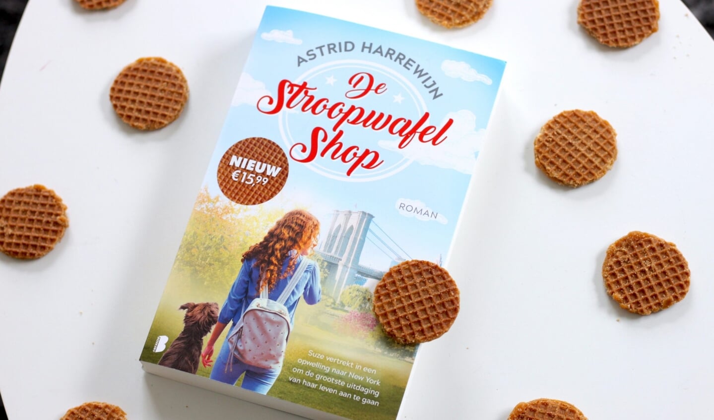 Astrid Harrewijn signeert haar nieuwe boek De stroopwafelshop