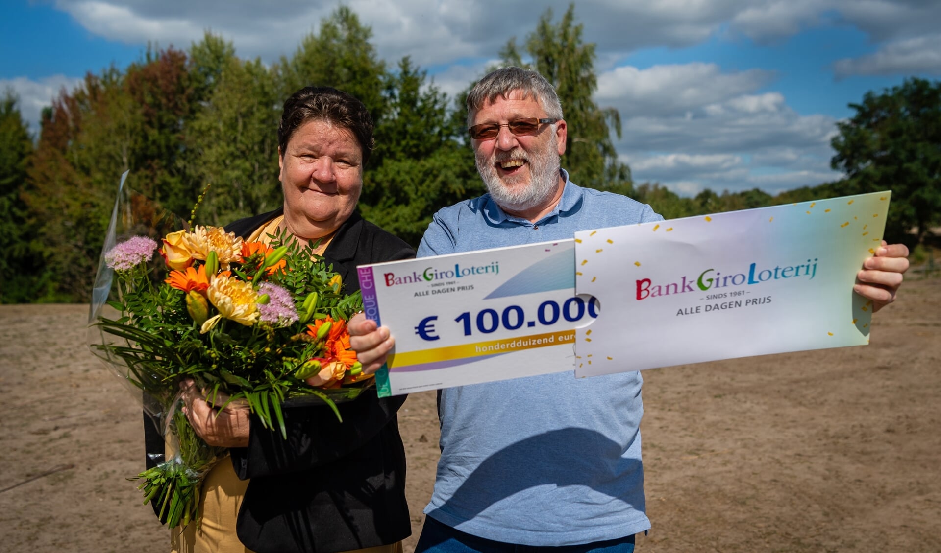 Jan en Jolanda winnen een mooie prijs bij de BankGiro Loterij