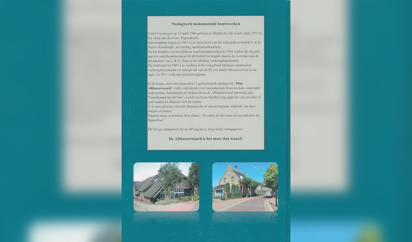Achterzijde van de het boek