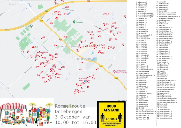 route ook te downloaden zie omschrijving