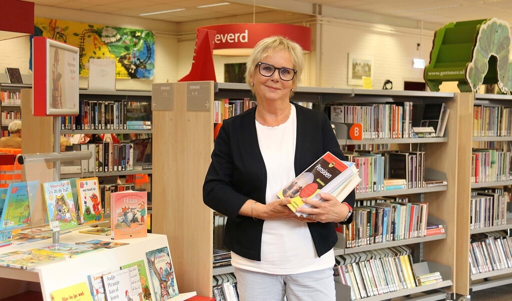 Lieke Bos: „Gelukkig zijn er ook bibliotheekboeken met als onderwerp: ‘pensioen’."