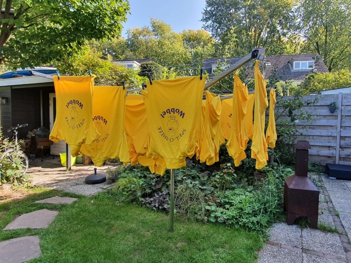 Weer frisse polo's in het mooie najaarszonnetje