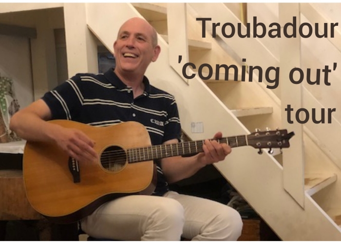 Troubadour Menno Stom in Atelier Amelisweerd