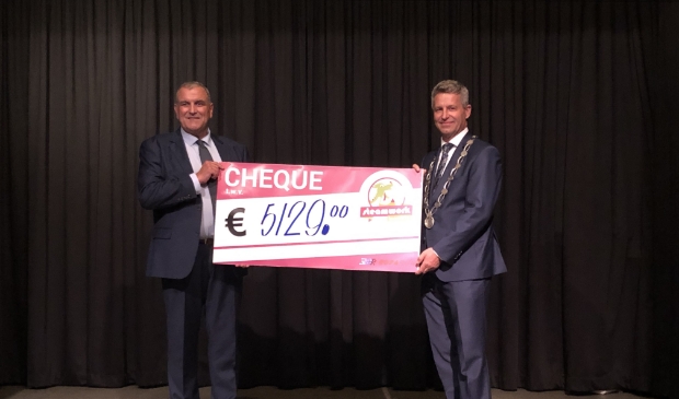 <p>Burgemeester Heijkoop en Wiljan Vloet (directeur Stichting Roparun). </p>