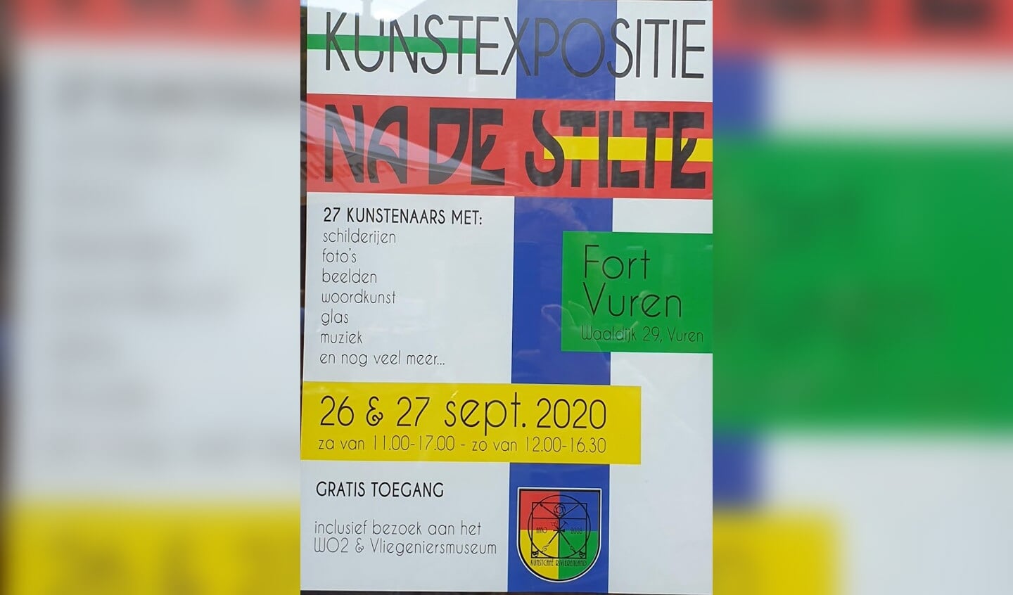 pamflet kunstexpositie