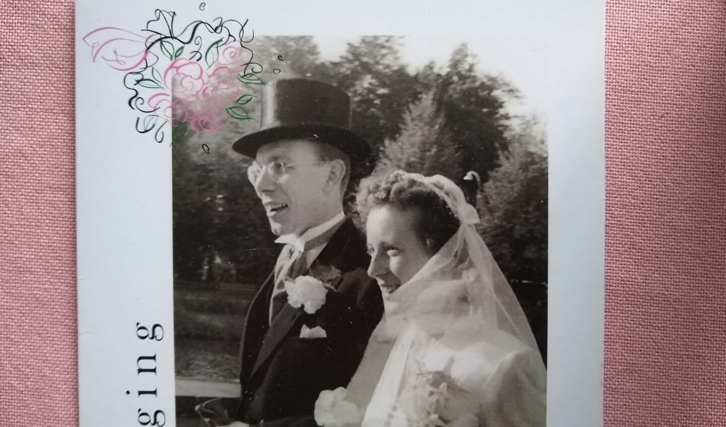 11 oktober 1950: trouwdag van Ben en Carla Ekeler in Hilversum.
