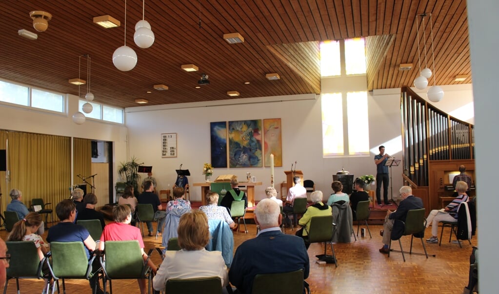 Vijfendertig mensen bezochten zondag de kerkdienst in De Voorhof.
