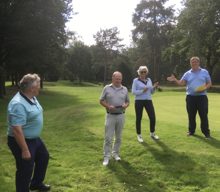 v.l.n.r.: Bert, Riep, Margaret en Henk