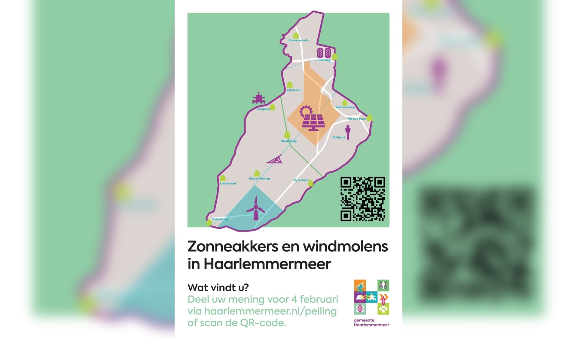 Op de kaart is Abbenes vergeten. Het ligt dichtbij de windmolen.