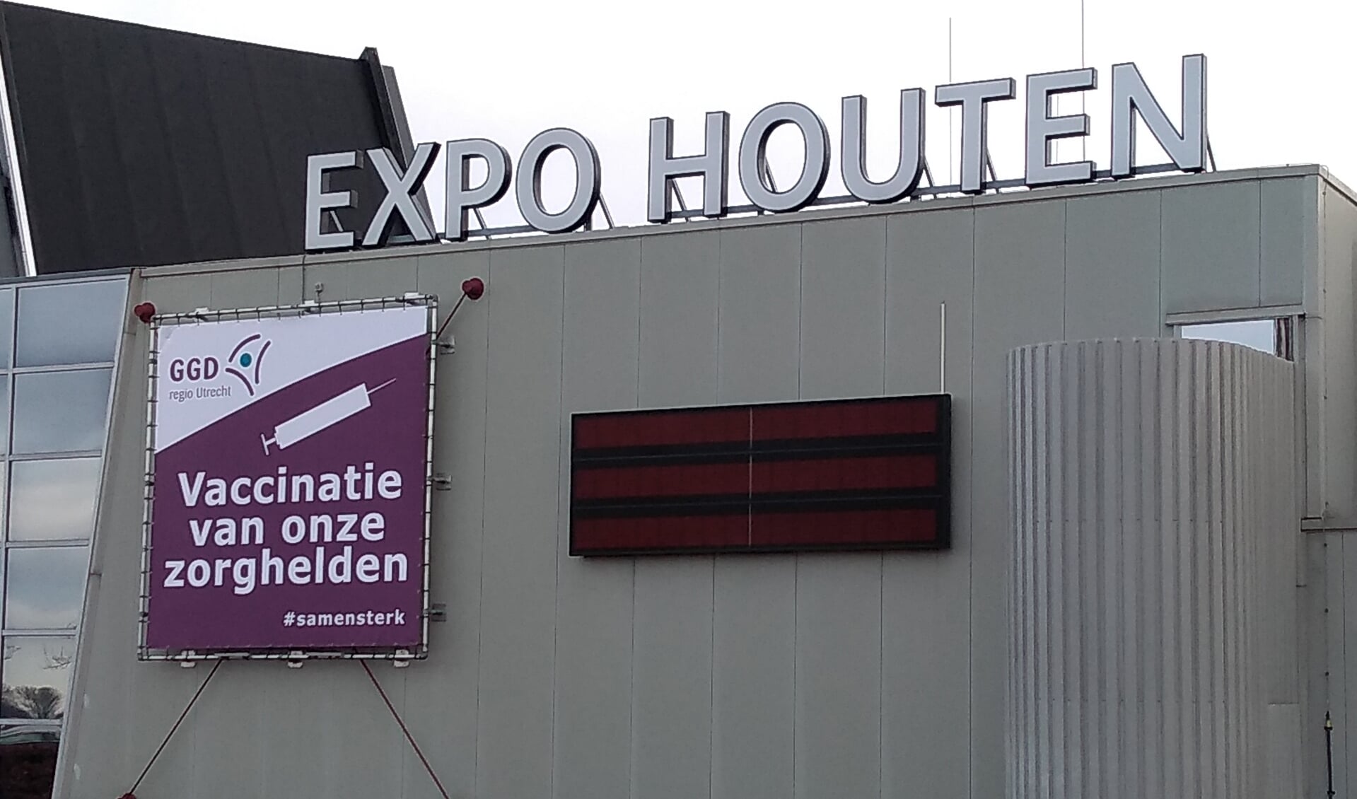 De eerste vaccinatielocatie van de GGD in de provincie Utrecht was Expo Houten