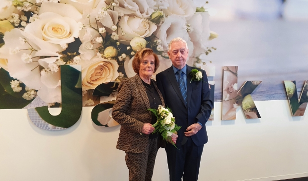 <p>An en Albert op hun trouwdag</p>