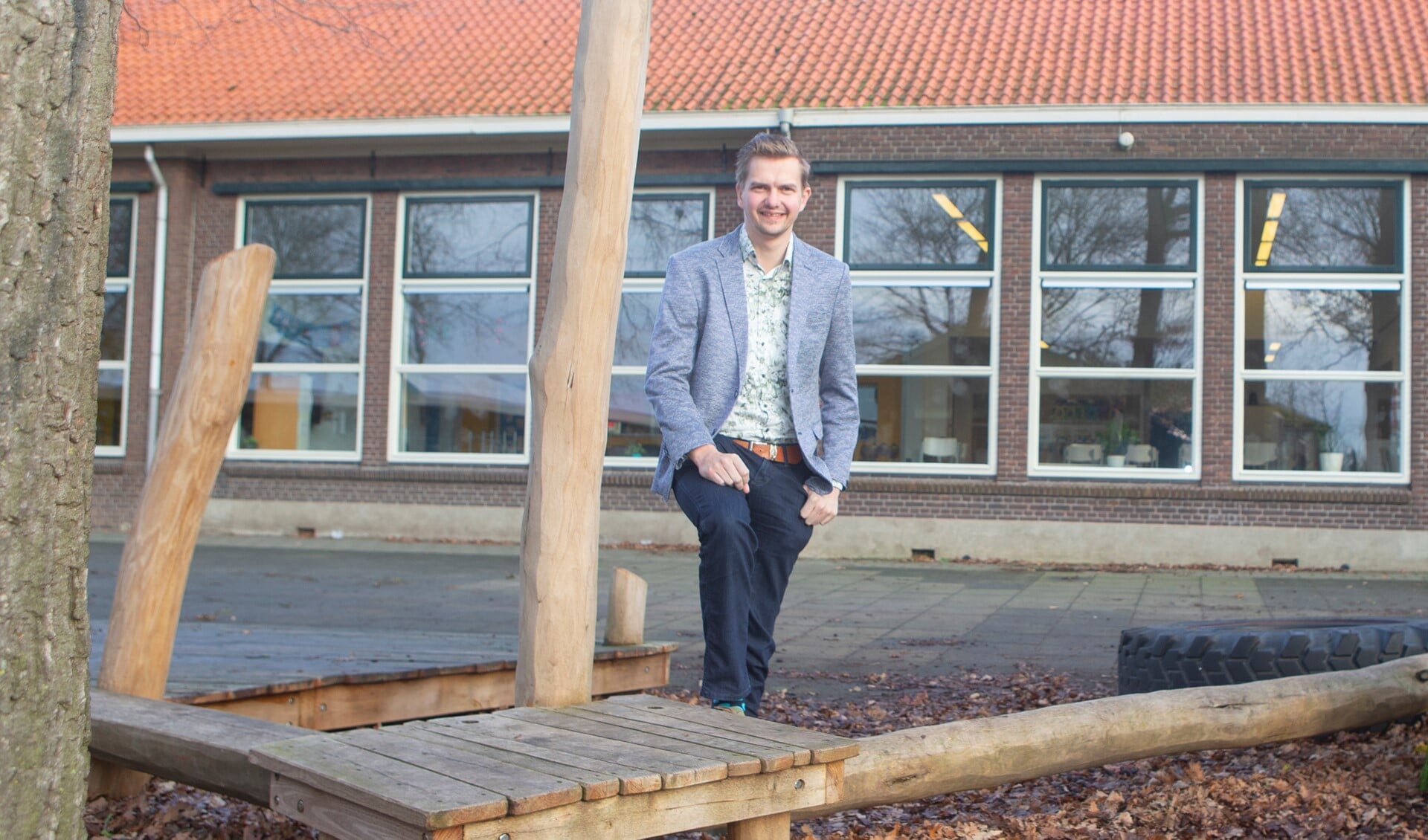 Directeur Erik Land van de Prinses Beatrixschool in De Glind