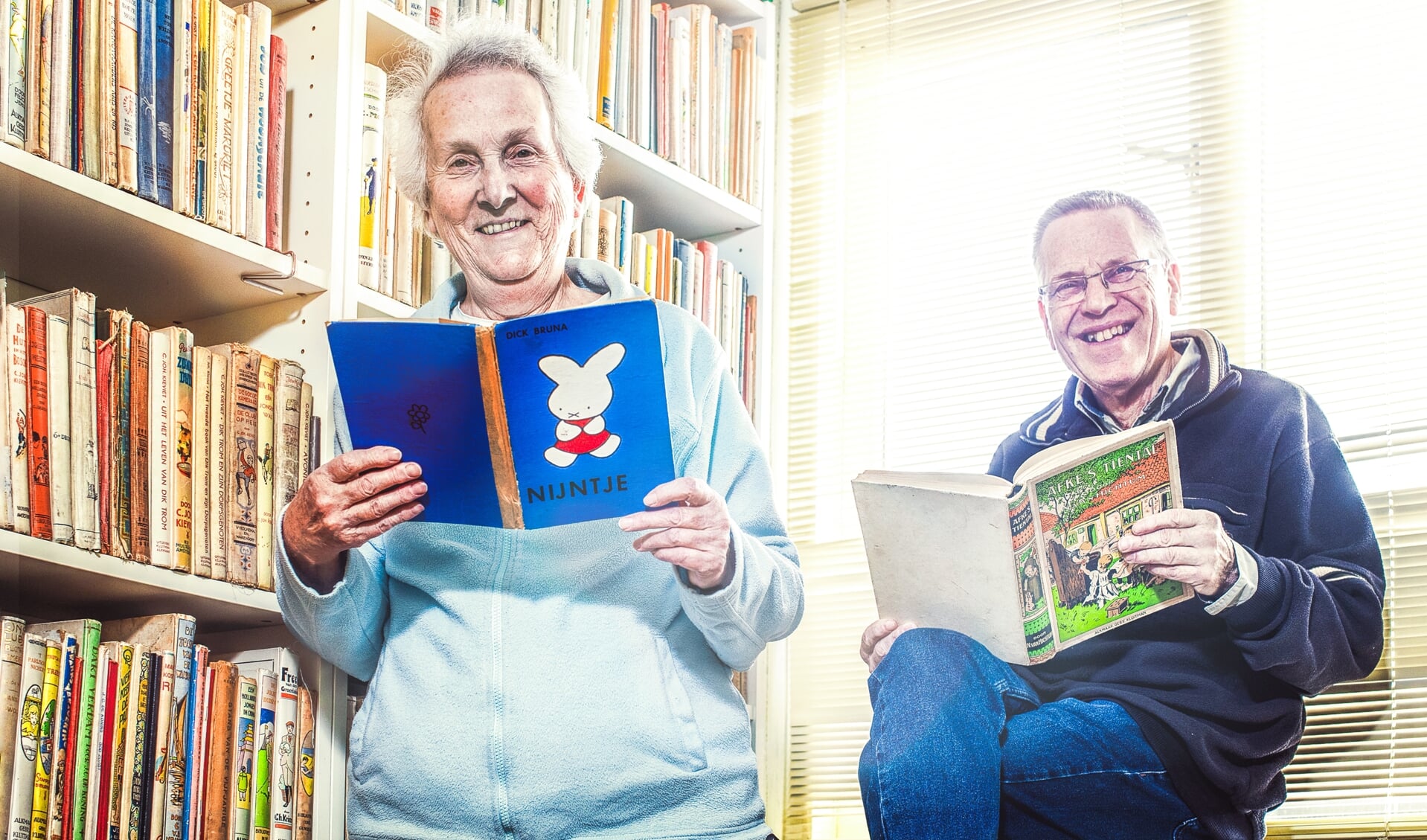 Scherpenzelers Alma en Martin de Jong zijn gepassioneerde kinderboekenverzamelaars.