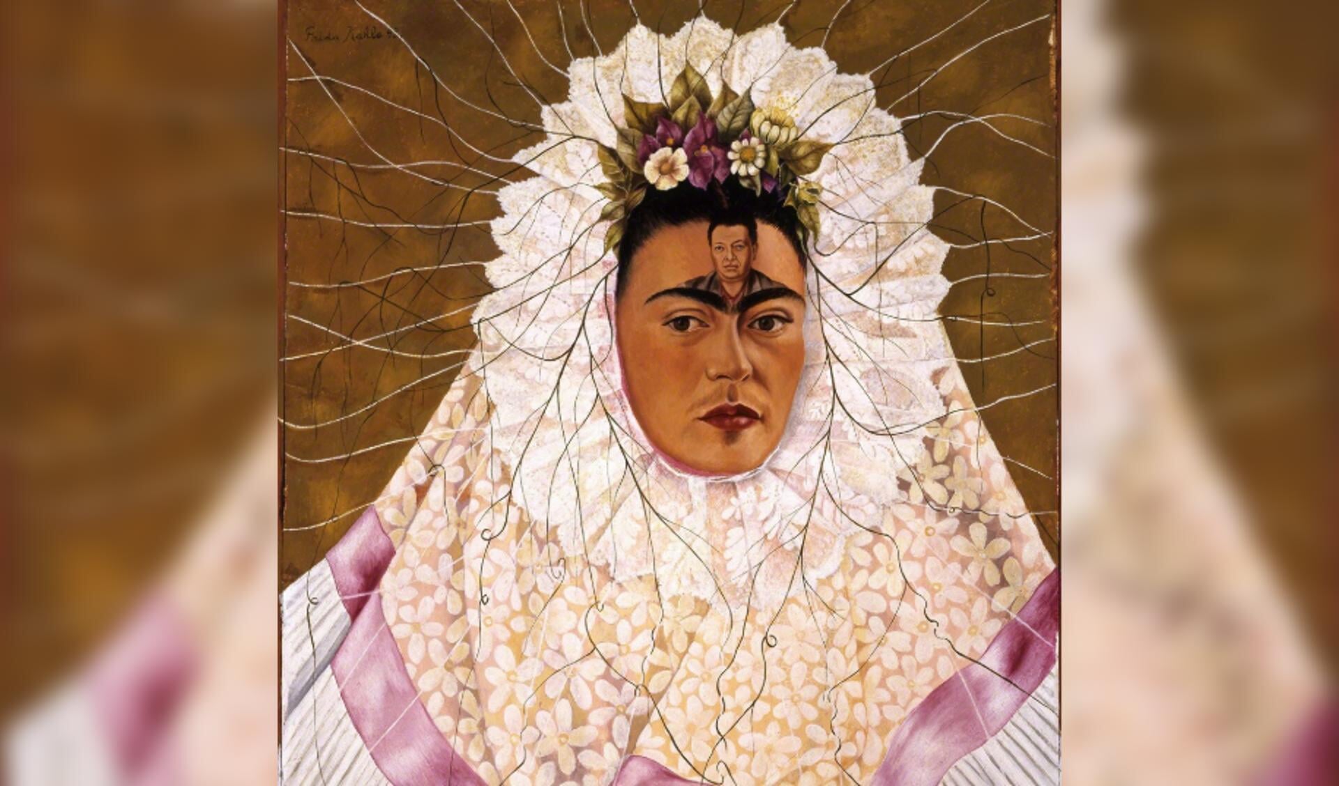 Zelfportret van Frida Kahlo.