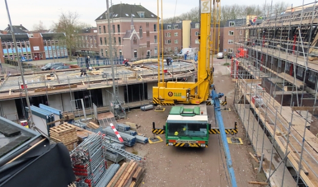 <p>De bouw van de appartementen Helden van Gorkum in de binnenstad</p>