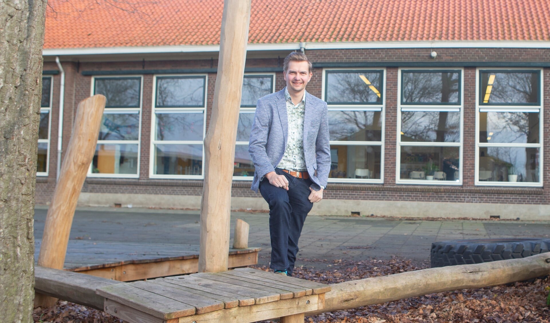 Directeur Erik Land van de Prinses Beatrixschool in De Glind (archieffoto).