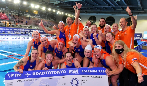 <p>De waterpolovrouwen plaatsten zich in januari voor Tokio.</p>