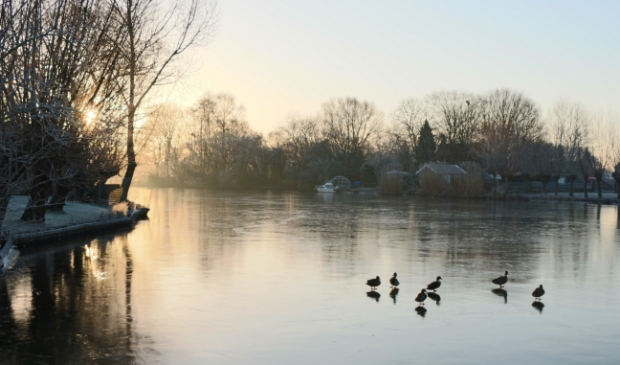 De Giessen eindelijk weer eens dicht gevroren