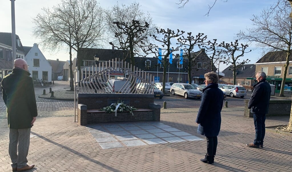 Het herdenkingsmonument op het Plein