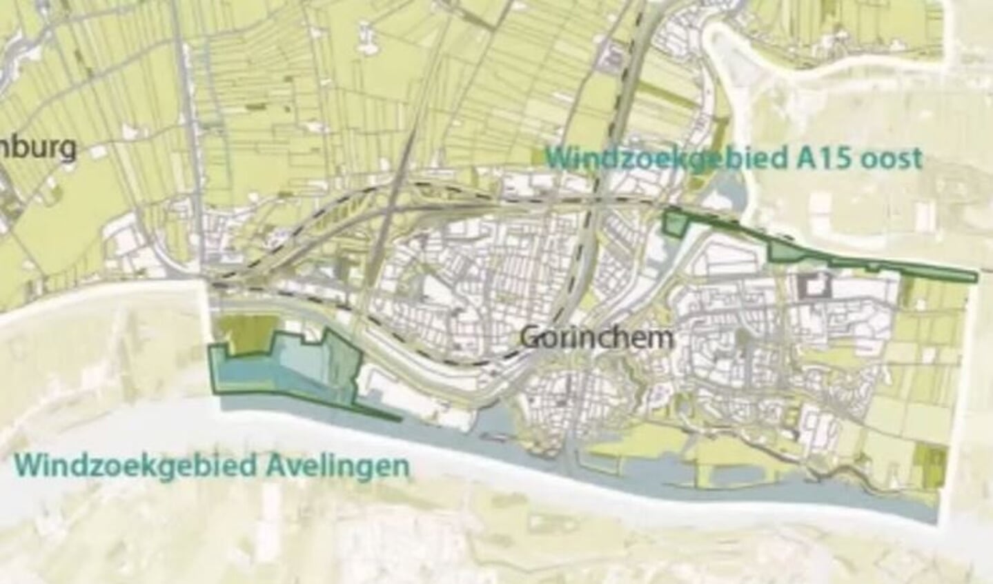 In Gorinchem zijn twee zoekgebieden voor windmolens aangewezen