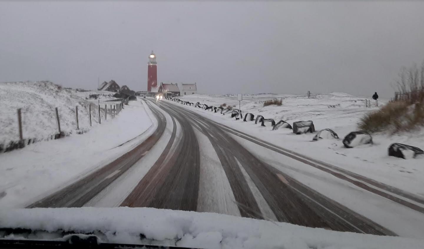 Sneeuw op Texel.