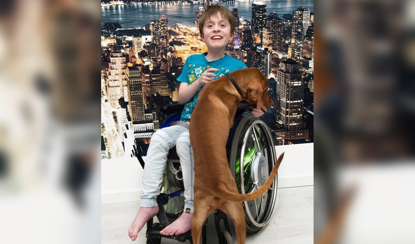 één van de jongens met Duchenne